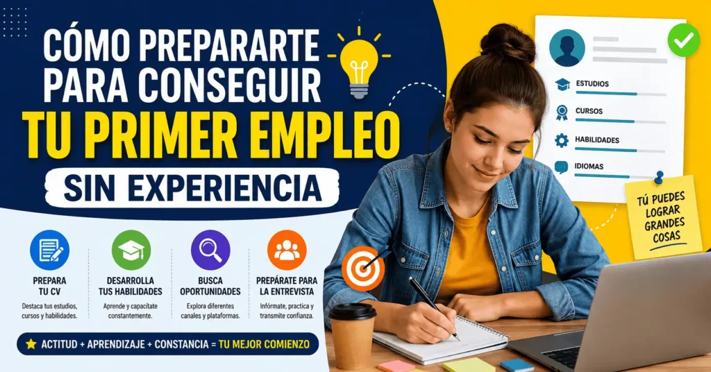 Cómo prepararte para conseguir tu primer empleo sin experiencia