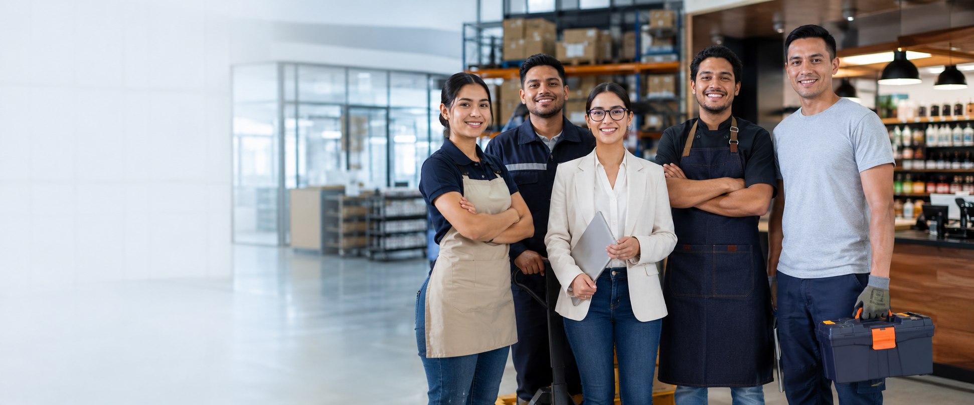 Personas de diferentes áreas profesionales listas para nuevas oportunidades