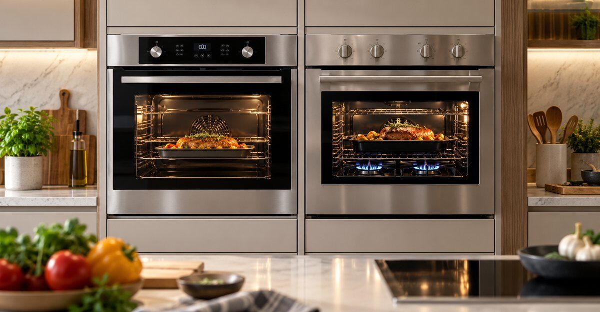horno electrico vs gas - fotografía editorial
